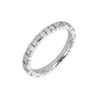 Anneau Namuri Femme in Or blanc Diamante ETVAB